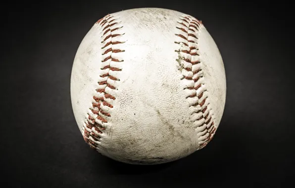 White, leather, ball, baseball, stitches