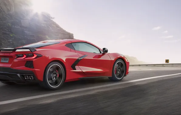 Road, Corvette, Chevrolet, Speed, Stingray, Chef on wheels, 2020, Chevrolet Corvette ( C8 ) Stingray