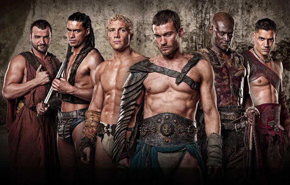 Picture the series, Gladiator, spartacus, Spartacus, Spartacus: Blood and sand, Crixus, Oenomaus, Barca