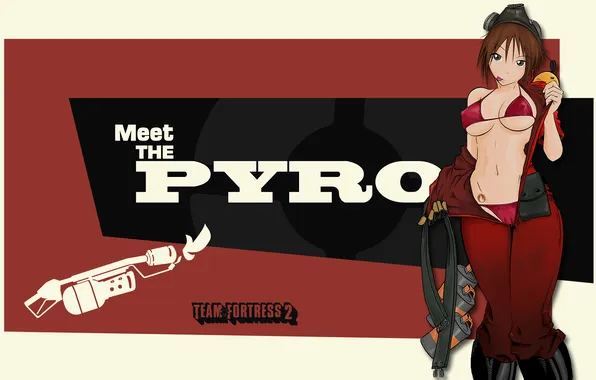 Girl, team fortress2, Meet The Pyro
