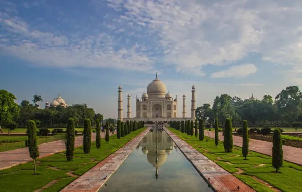 Picture India, Taj Mahal, the mausoleum, Agra