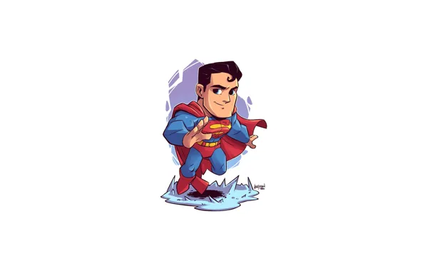 Superman, pose, DC comics, Derek Laufman