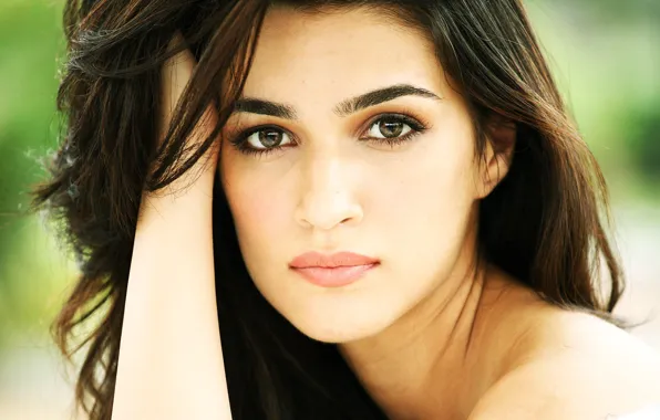 Picture Kriti Sanon, face, girl, eyes, brunette, girl, actress, smile