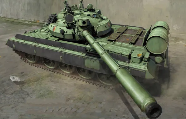 Medium tank, T-55АМ2-B, Czechoslovak tank, the result of the second phase of the modernization program