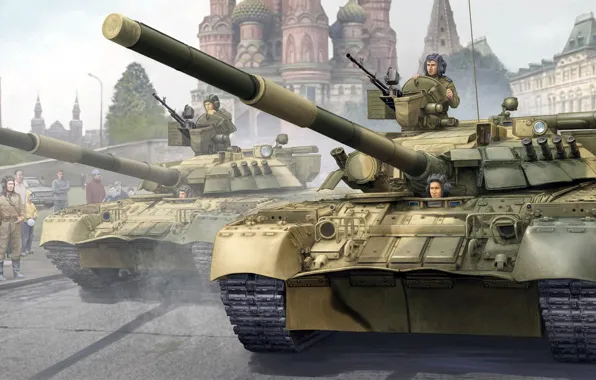 Picture war machine, Birch, T-80UD, the main tank, Modification of the tank T-80U with a diesel …
