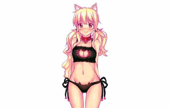 Girl, sexy, lingerie, pantsu, bra, cleavage, panties, long hair
