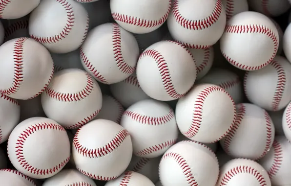 Balls, texture, Baseball, the baseballs