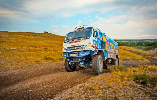 The sky, Nature, Grass, Sport, Speed, Stones, Truck, Race