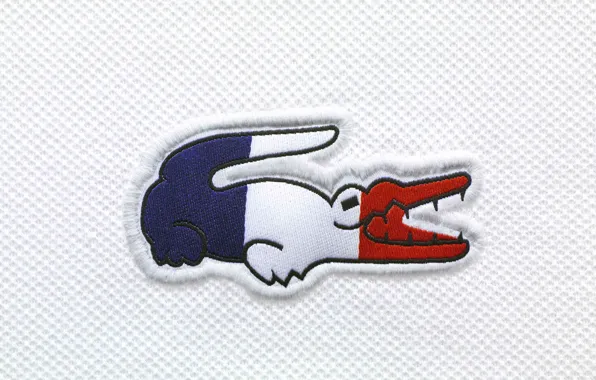 France, crocodile, flag, Lacoste, France