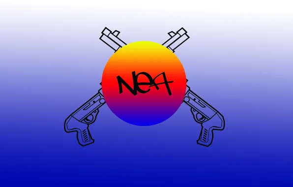 Round, minimalism, gradient, Shotgun, Nea