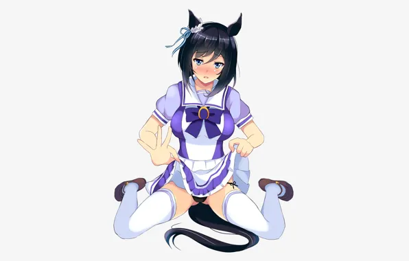 Girl, sexy, lingerie, pantsu, panties, thighhighs, dress, legs