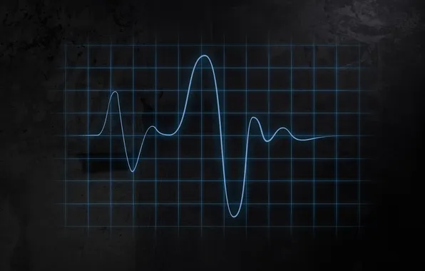 Picture line, background, markup, cardiogram, fluctuations, oscilloscope