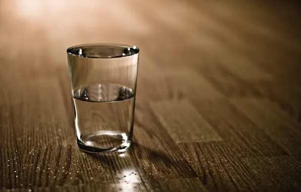 Picture water, drops, glass, table, background, Wallpaper