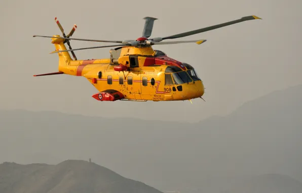 Picture flight, helicopter, search and rescue, CH-149