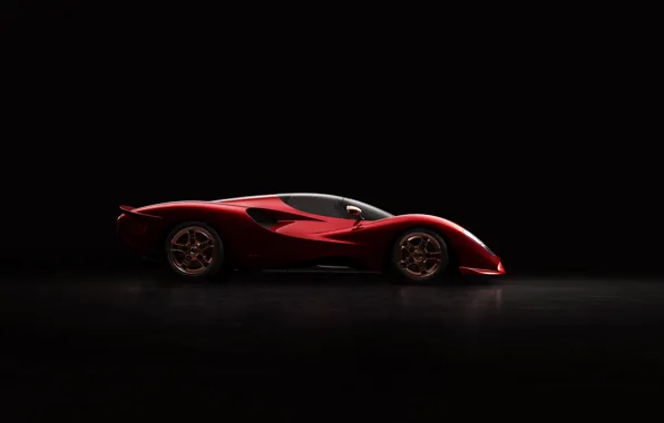 Supercar, side view, De Tomaso, 2019, P72