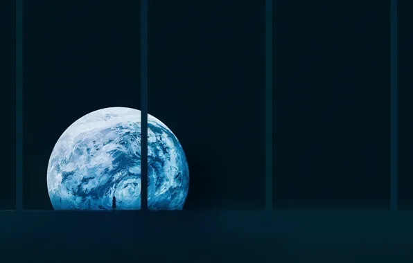 Fiction, Earth, girl, one, looks