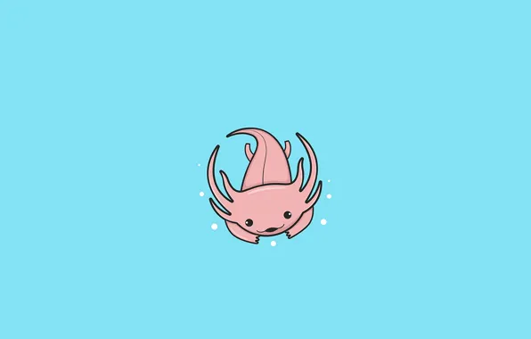 Water, bubbles, monster, art, cute