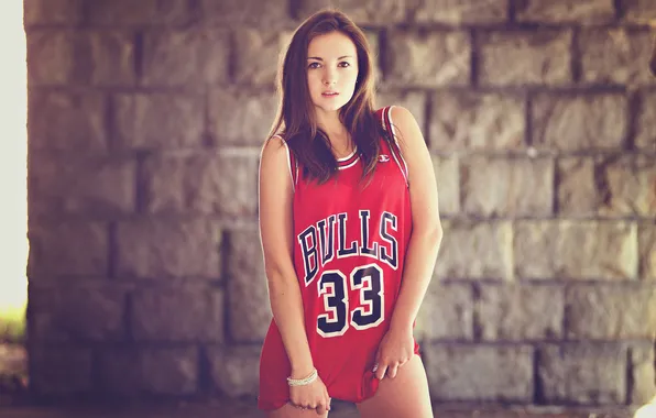 Picture Girl, Red, Legs, Sexy, Basketball, Slim, Look, Mike