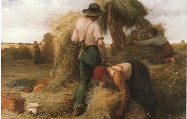Hay, farmers, DUPRE, workers