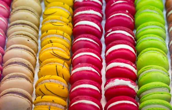 Cake, colorful, macaroon