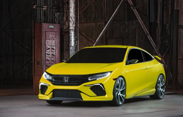 Coupe, Honda, the room, 2015, Civic Concept