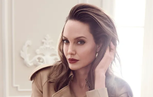 Picture look, light, actress, face, beauty, It, hair, Angelina Jolie