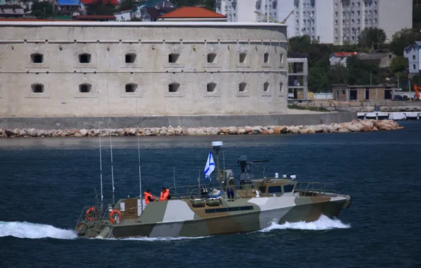 Boat, Raptor, sea, patrol, The black sea, Sevastopol, duty