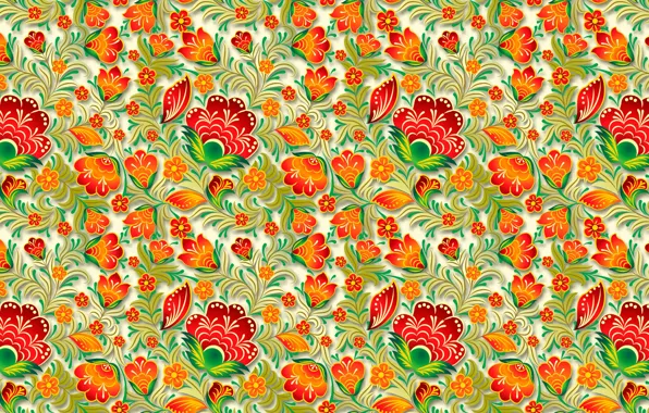 Picture flowers, pattern, the volume