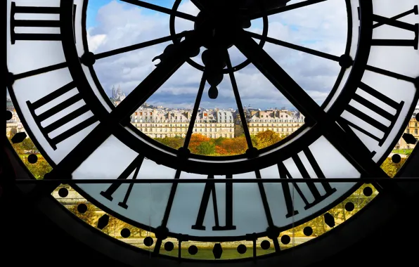 France, Paris, home, the view from the Big clock of Orsay Museum