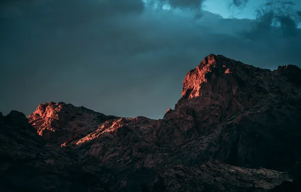 Picture the sky, clouds, mountains, clouds, nature, rocks