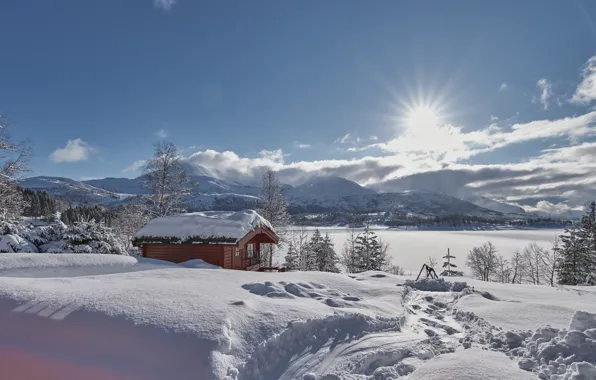Picture winter, Norway, Norway, Romsdal