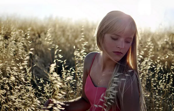 Summer, girl, portrait