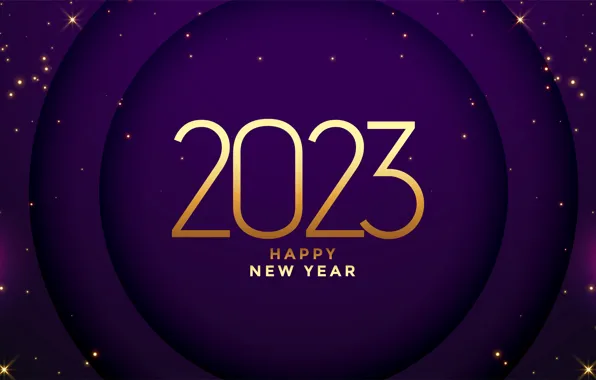 Stars, circles, the inscription, Shine, point, figures, New year, banner