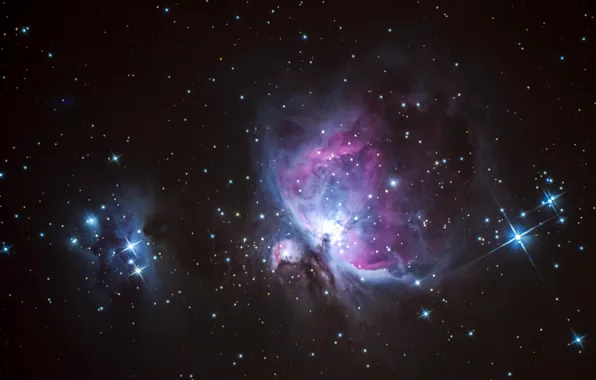 Picture space, stars, Nebula, M42, Orion