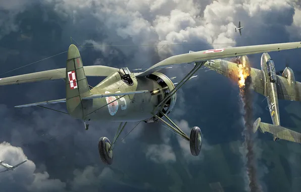 PZL P.11, Messerschmitt Bf.110, twin-engine heavy fighter, Antonis (rOEN911) Karidis, GMT GAMES Wing Leader, Polish …