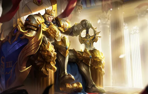 The game, sword, armor, crown, male, guy, the throne, king