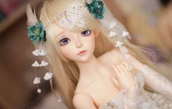 Decoration, doll, blonde