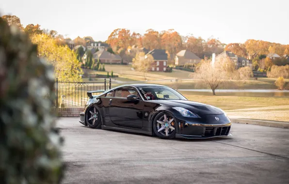 Picture 370z, black, nissan