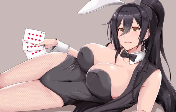 Girl, sexy, cleavage, long hair, boobs, anime, beautiful, pretty