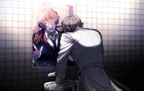 Picture mirror, guy, Bungou Stray Dogs, Stray Dogs: A Literary Genius