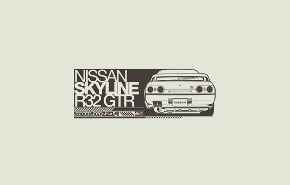 Figure, Nissan, Nissan, GT-R, Art, R32, Skyline, Skyline