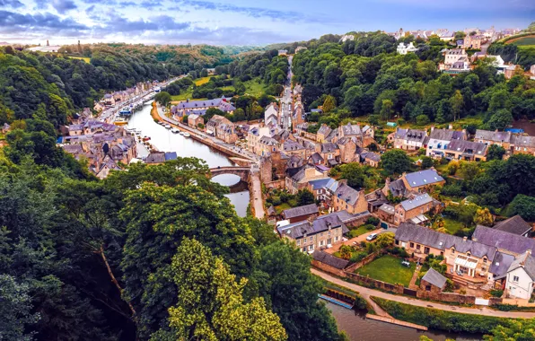 Picture France, beauty, River, horizon, architecture, the view from the top, France, River