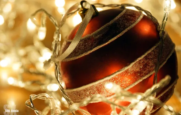 Holiday, balls, new year, garland