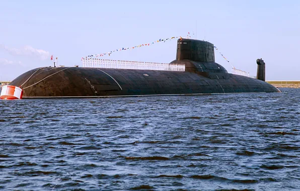 Picture shark, submarine, the project 941, Submarine