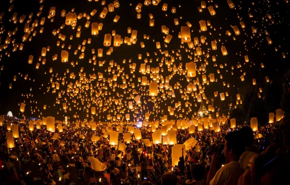 Holiday, people, candles