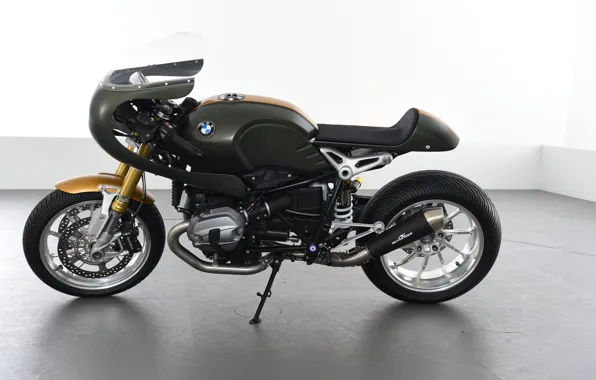 Photo, Black, BMW, Motorcycle, Side, nineT, 2016-19, Schnitzer R