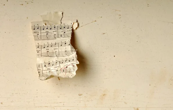 Picture notes, music, background, wall