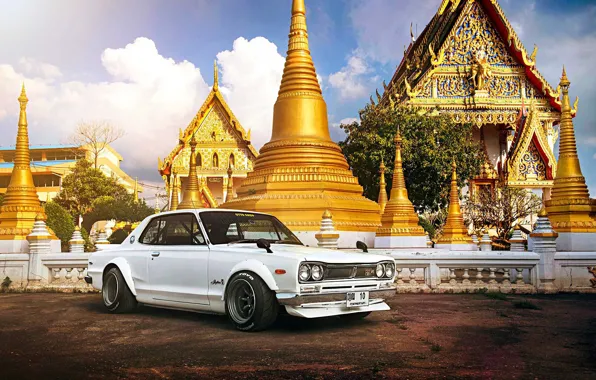 Auto, Machine, Nissan, Day, Temple, 1971, Nissan, Car