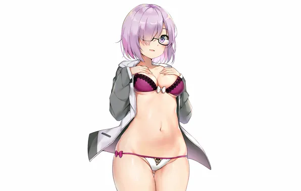 Wallpaper girl, sexy, lingerie, bra, cleavage, panties, boobs, anime