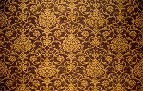 Picture background, pattern, fabric, golden, ornament, vintage, pattern, arab